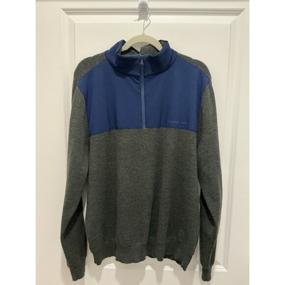 Vineyard Vines Other - Vineyard Vines 1/4 Zip Pull Over Large Long Sleeve Blue & Gray Sweater